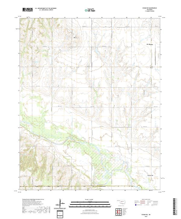 Cogar NE topographic map thumbnail