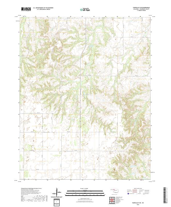 Fairvalley SW topographic map thumbnail