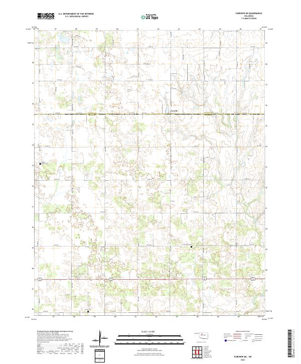 Fairview NE topographic map thumbnail
