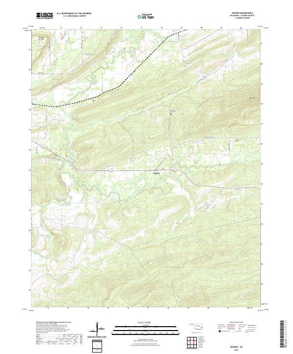 Higgins topographic map thumbnail
