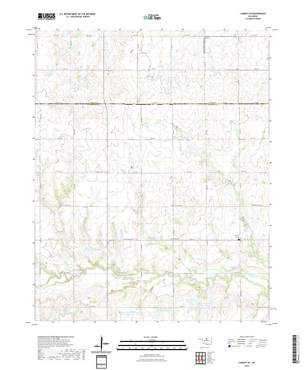 Lamont SE topographic map thumbnail