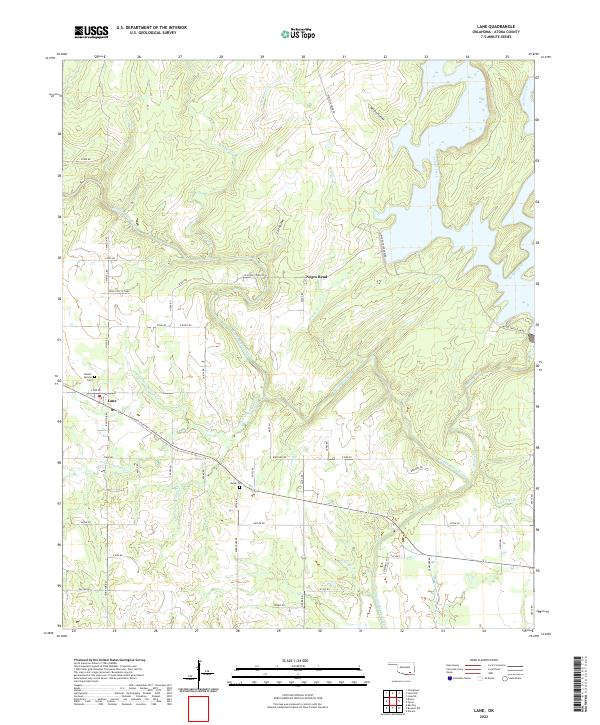 Lane topographic map thumbnail