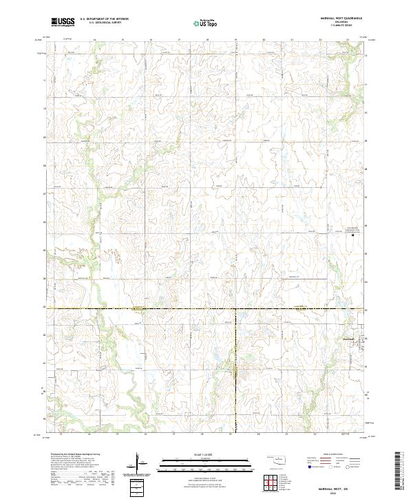 Marshall West topographic map thumbnail