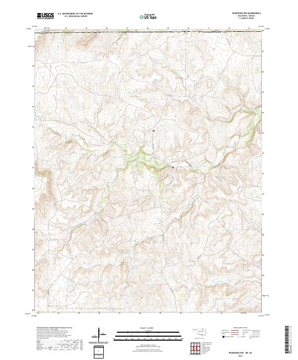 Pearsonia NW topographic map thumbnail