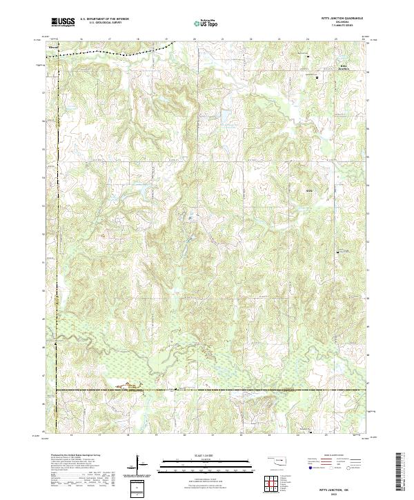 Ritts Junction topographic map thumbnail