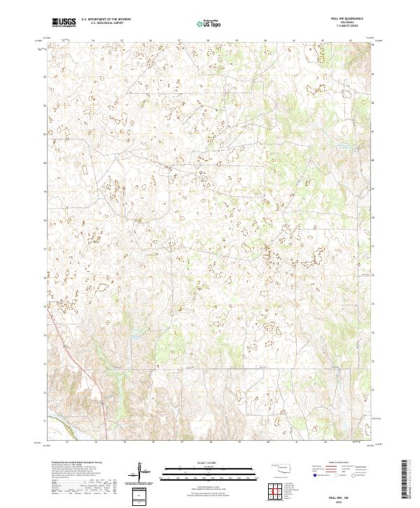 Roll NW topographic map thumbnail