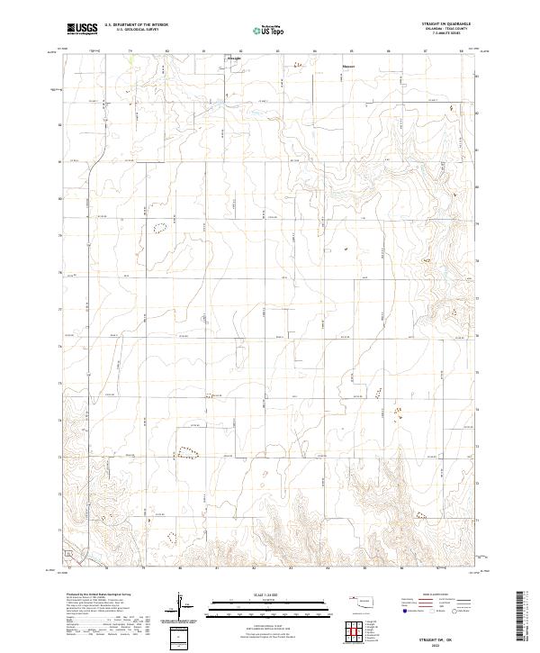Straight SW topographic map thumbnail