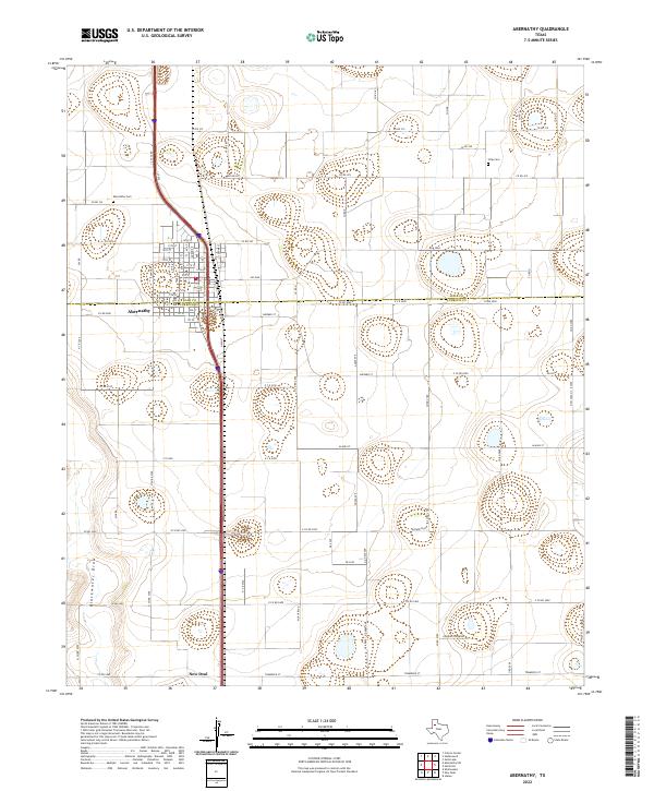 Abernathy topographic map thumbnail
