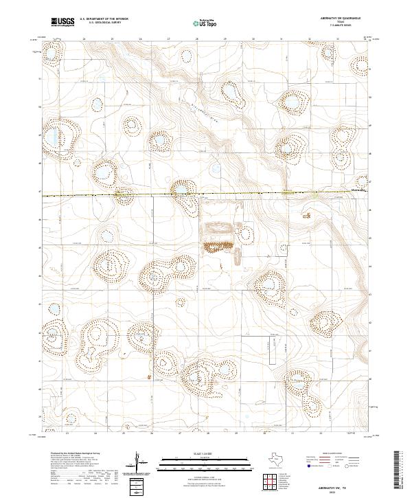 Abernathy SW topographic map thumbnail