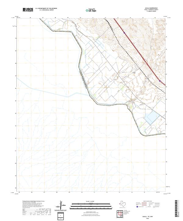 Acala topographic map thumbnail