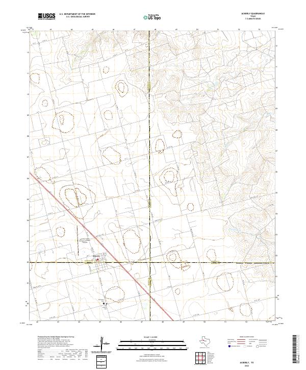 Ackerly topographic map thumbnail