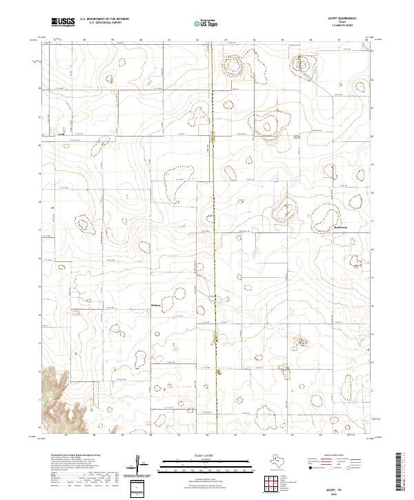 Acuff topographic map thumbnail
