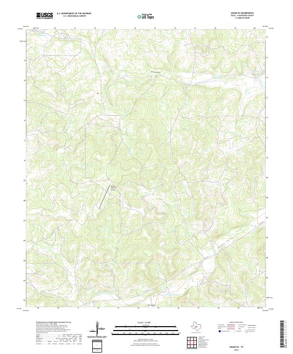 Adams SE topographic map thumbnail