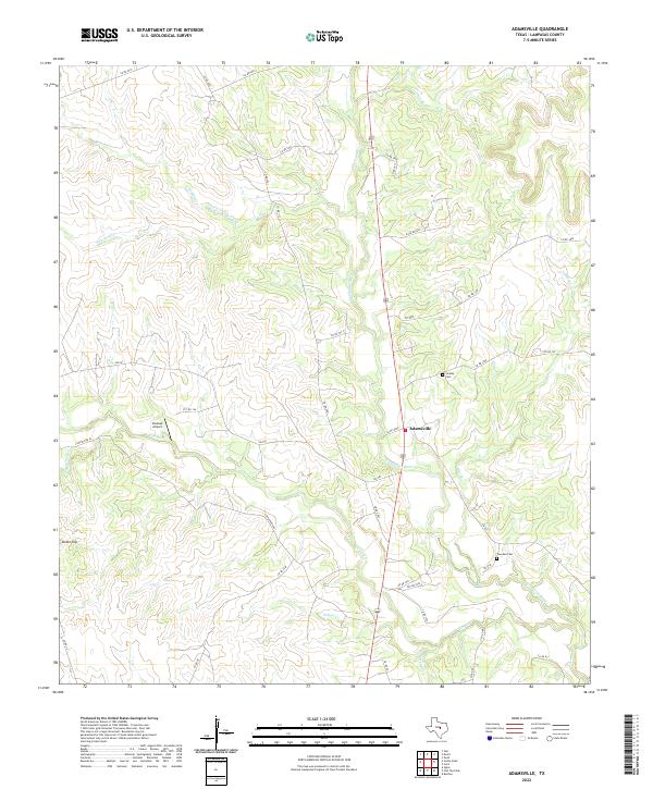 Adamsville topographic map thumbnail
