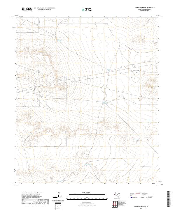 Adobe House Tank topographic map thumbnail