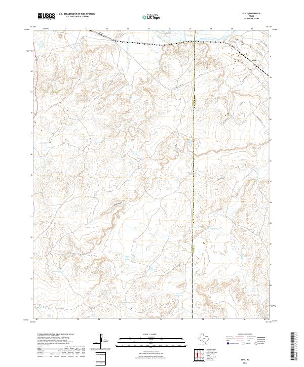 Ady topographic map thumbnail