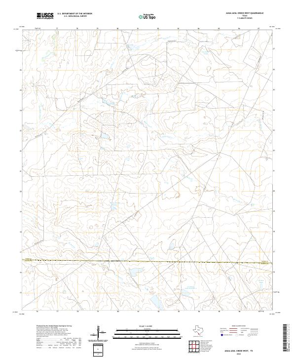 Agua Azul Creek West topographic map thumbnail