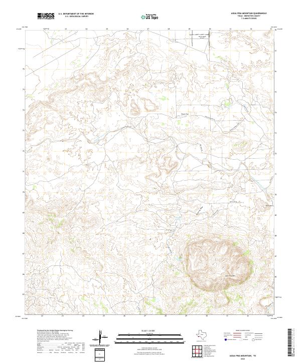 Agua Fria Mountain topographic map thumbnail