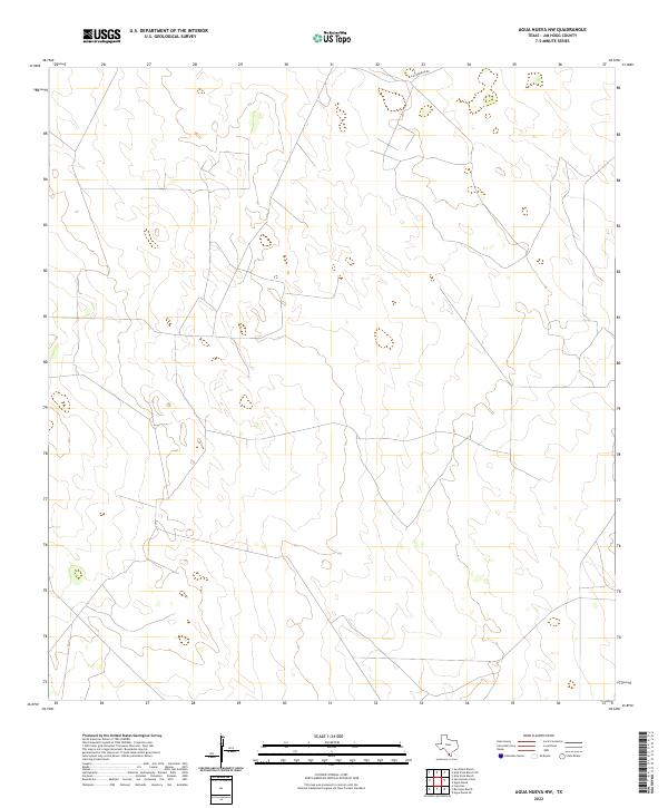 Agua Nueva NW topographic map thumbnail
