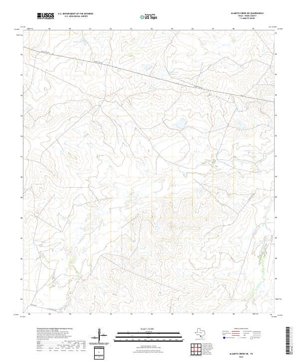 Alamito Creek NE topographic map thumbnail
