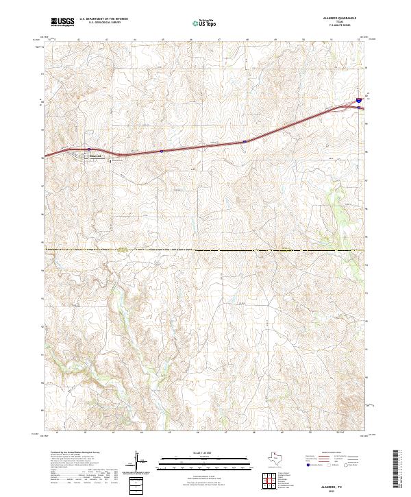 Alanreed topographic map thumbnail