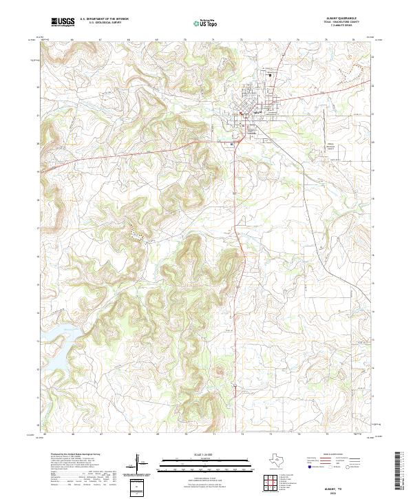 Albany topographic map thumbnail