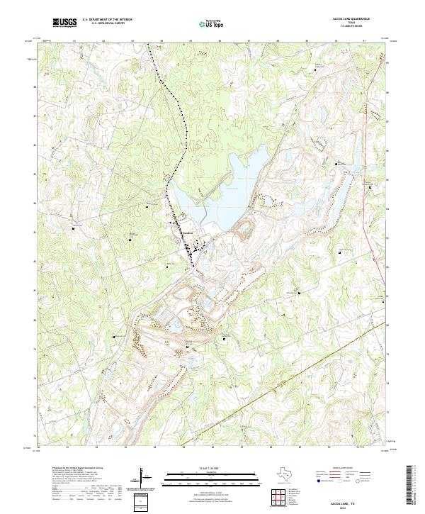 Alcoa Lake topographic map thumbnail