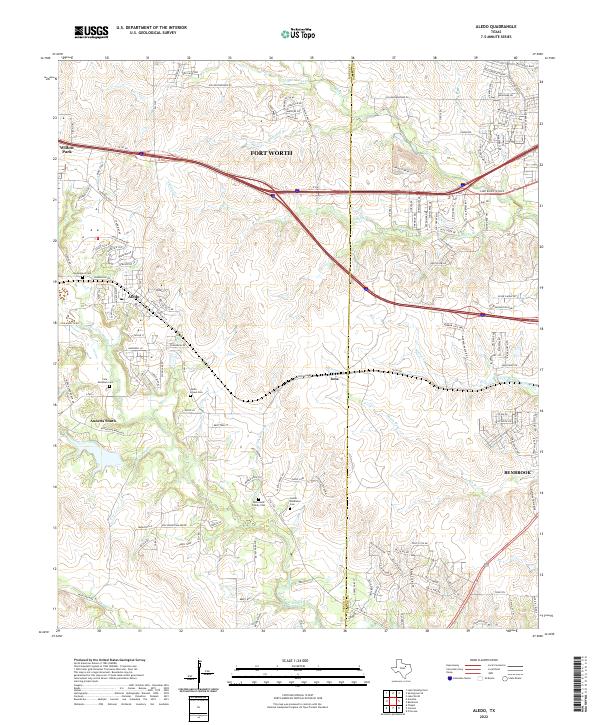 Aledo topographic map thumbnail