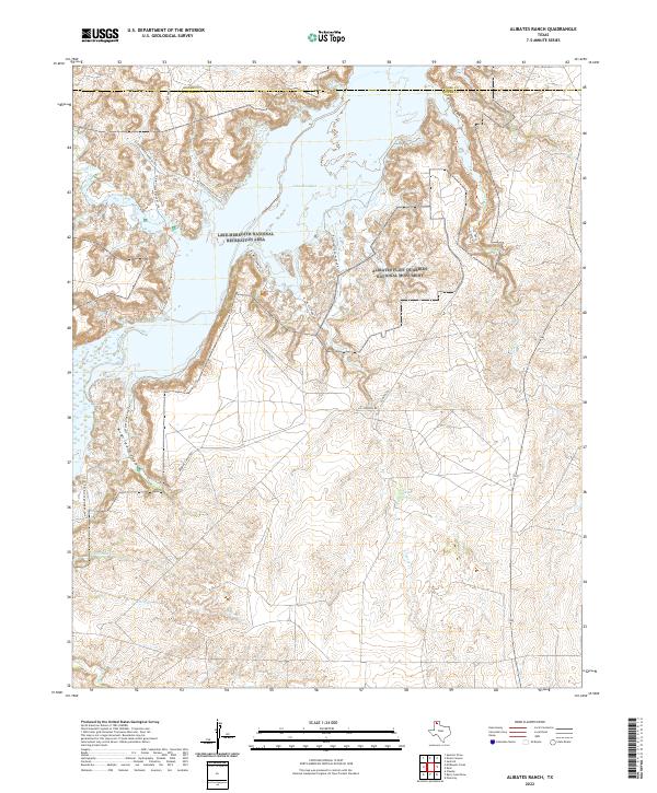 Alibates Ranch topographic map thumbnail
