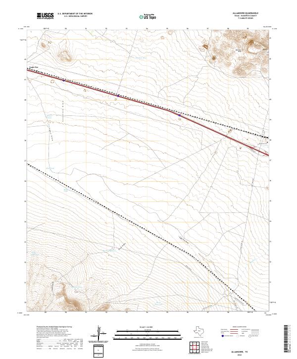 Allamoore topographic map thumbnail