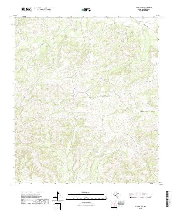 Allen Ranch topographic map thumbnail