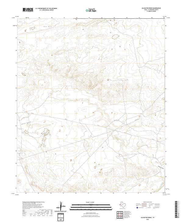 Alligator Draw topographic map thumbnail