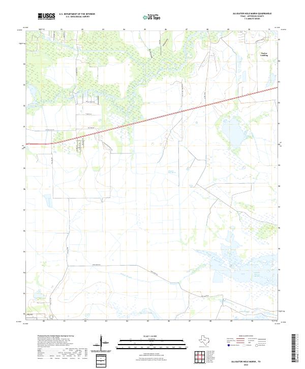 Alligator Hole Marsh topographic map thumbnail