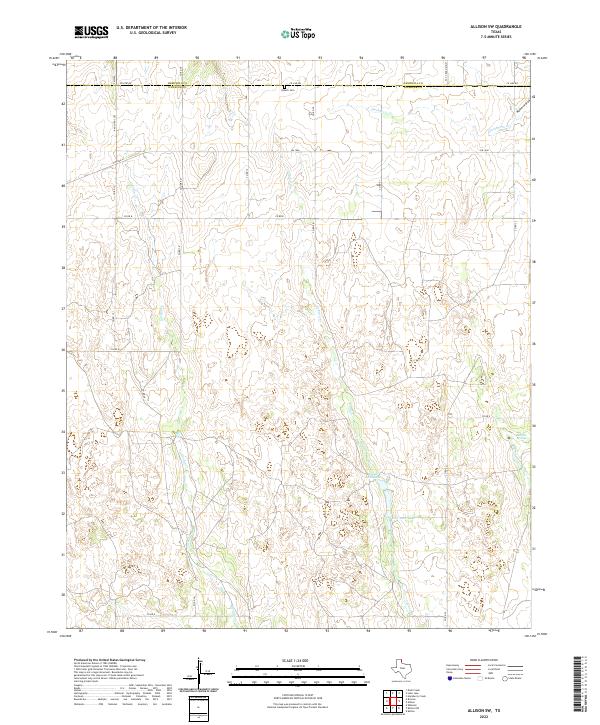 Allison SW topographic map thumbnail