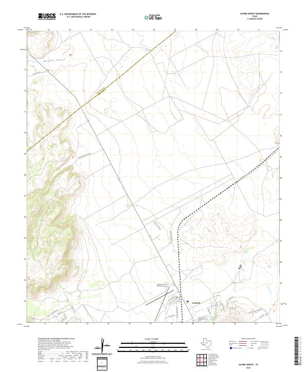 Alpine North topographic map thumbnail
