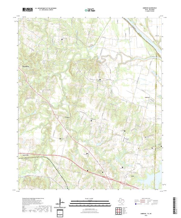Ambrose topographic map thumbnail