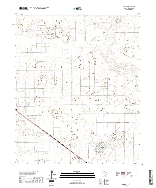 Amherst topographic map thumbnail