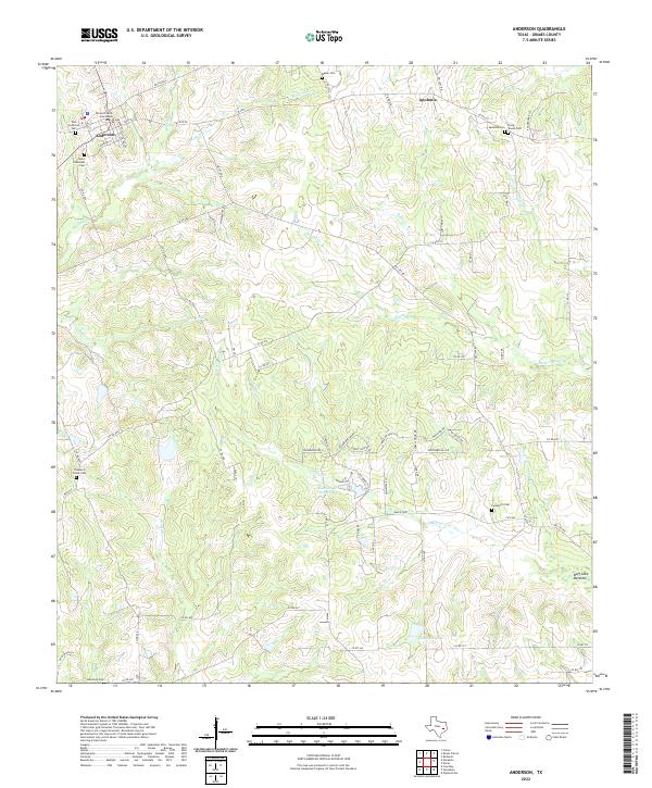 Anderson topographic map thumbnail