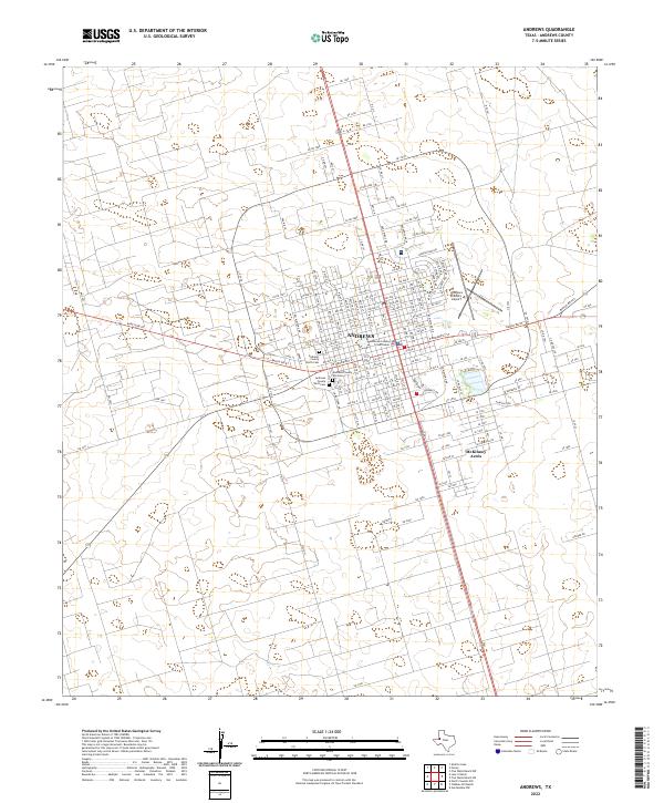 Andrews topographic map thumbnail