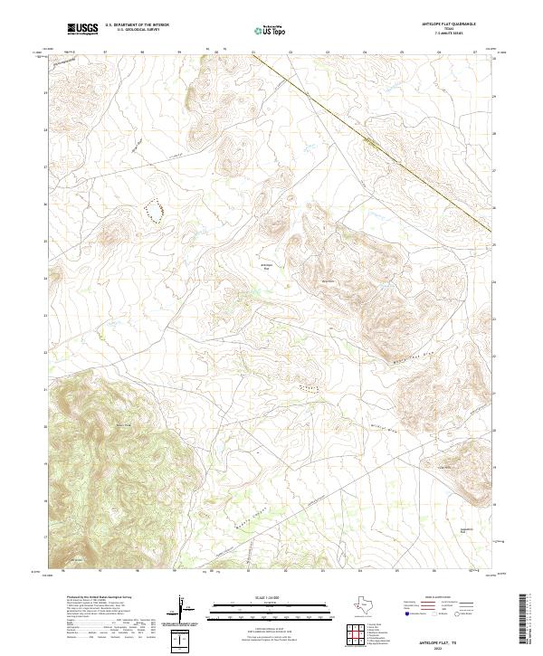 Antelope Flat topographic map thumbnail