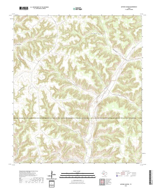 Antone Canyon topographic map thumbnail