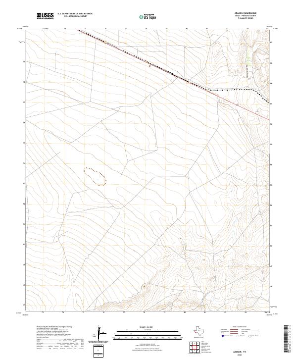 Aragon topographic map thumbnail