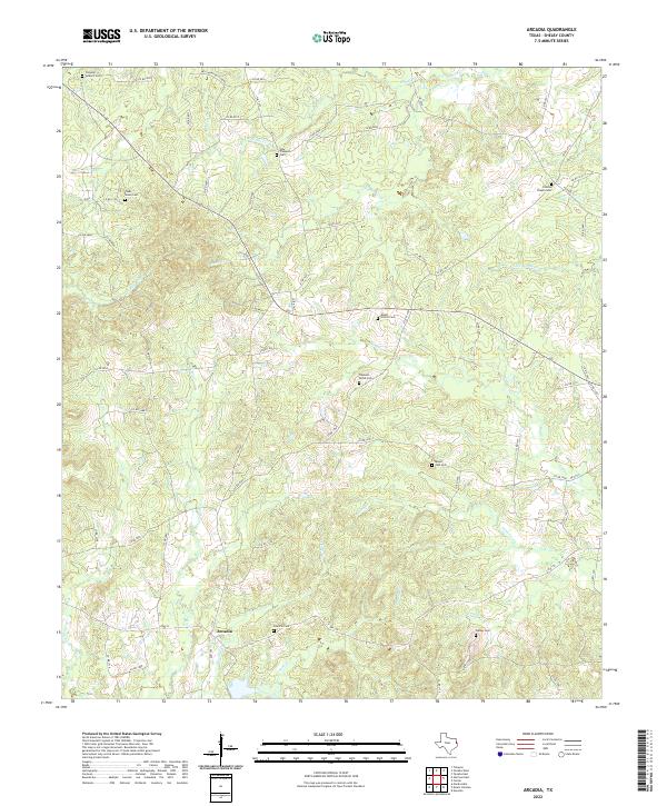 Arcadia topographic map thumbnail