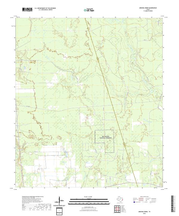 Arizona Creek topographic map thumbnail