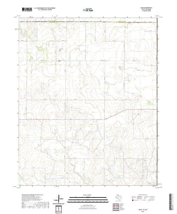 Arlie topographic map thumbnail