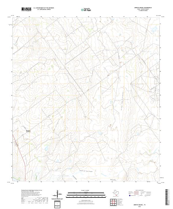 Arroyo Miguel topographic map thumbnail