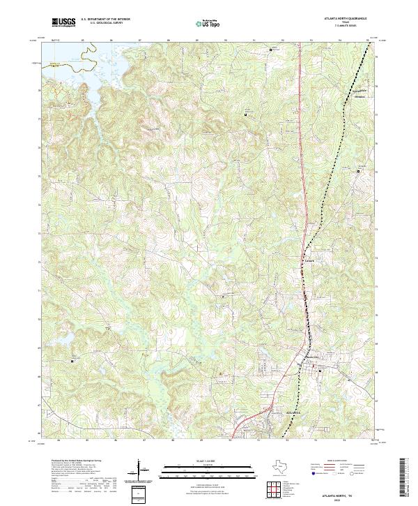 Atlanta North topographic map thumbnail