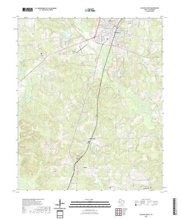 Atlanta South topographic map thumbnail