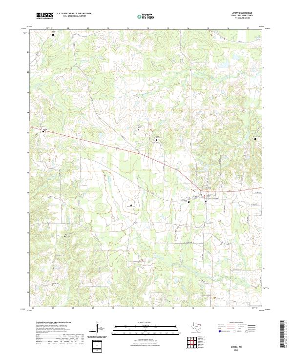 Avery topographic map thumbnail