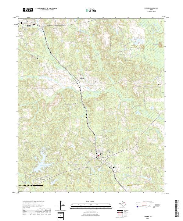 Avinger topographic map thumbnail